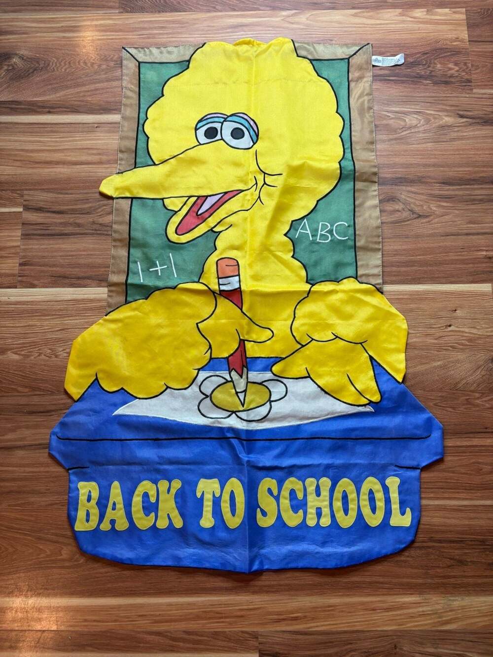 big bird back to school flag